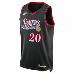 Jared McCain Philadelphia 76ers Unisex Swingman Jersey Classic Edition Black - Nike