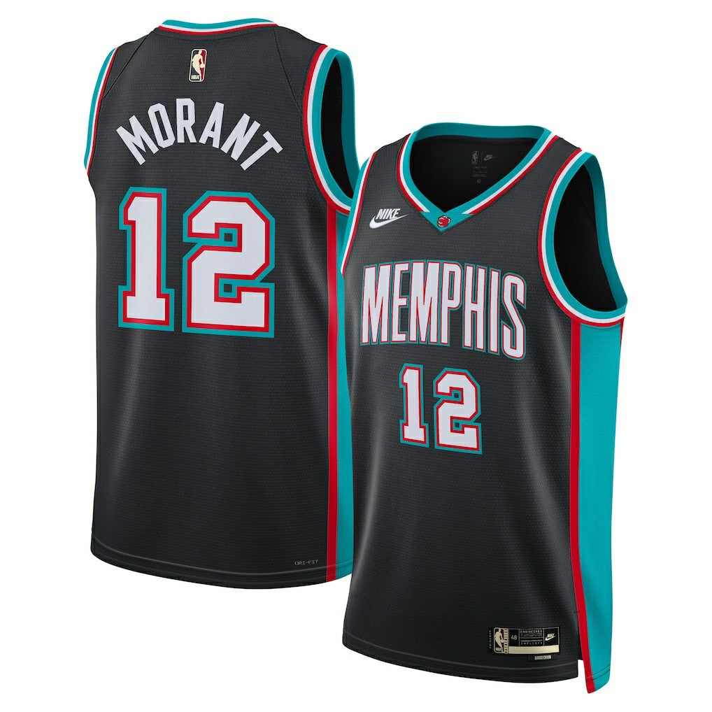Ja Morant Memphis Grizzlies Unisex Swingman Jersey Classic Edition Black - Nike