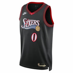 Tyrese Maxey Philadelphia 76ers Unisex Swingman Jersey Classic Edition Black - Nike