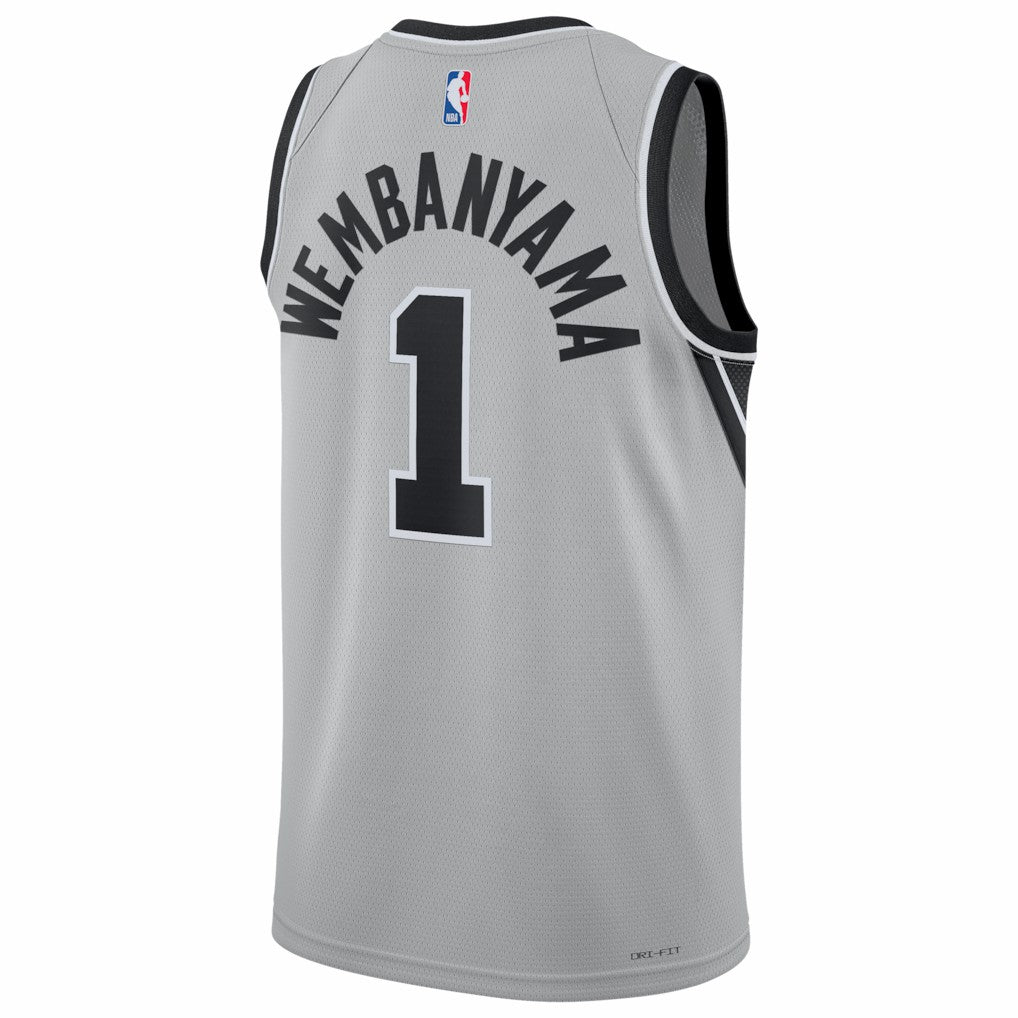 Victor Wembanyama San Antonio Spurs Jordan Brand Unisex Swingman Jersey Statement Edition Silver