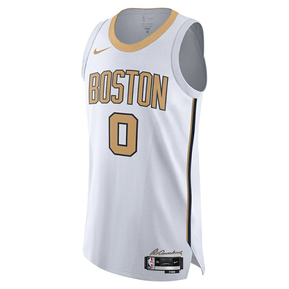Jayson Tatum Boston Celtics Unisex 2025/26 Authentic Jersey City Edition White - Nike outlet
