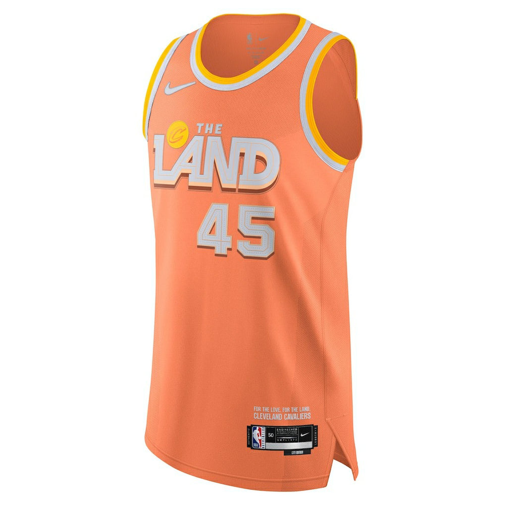 Donovan Mitchell Cleveland Cavaliers Unisex 2025/26 Authentic Jersey City Editi- Orange - Nike