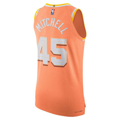 Donovan Mitchell Cleveland Cavaliers Unisex 2025/26 Authentic Jersey City Editi- Orange - Nike