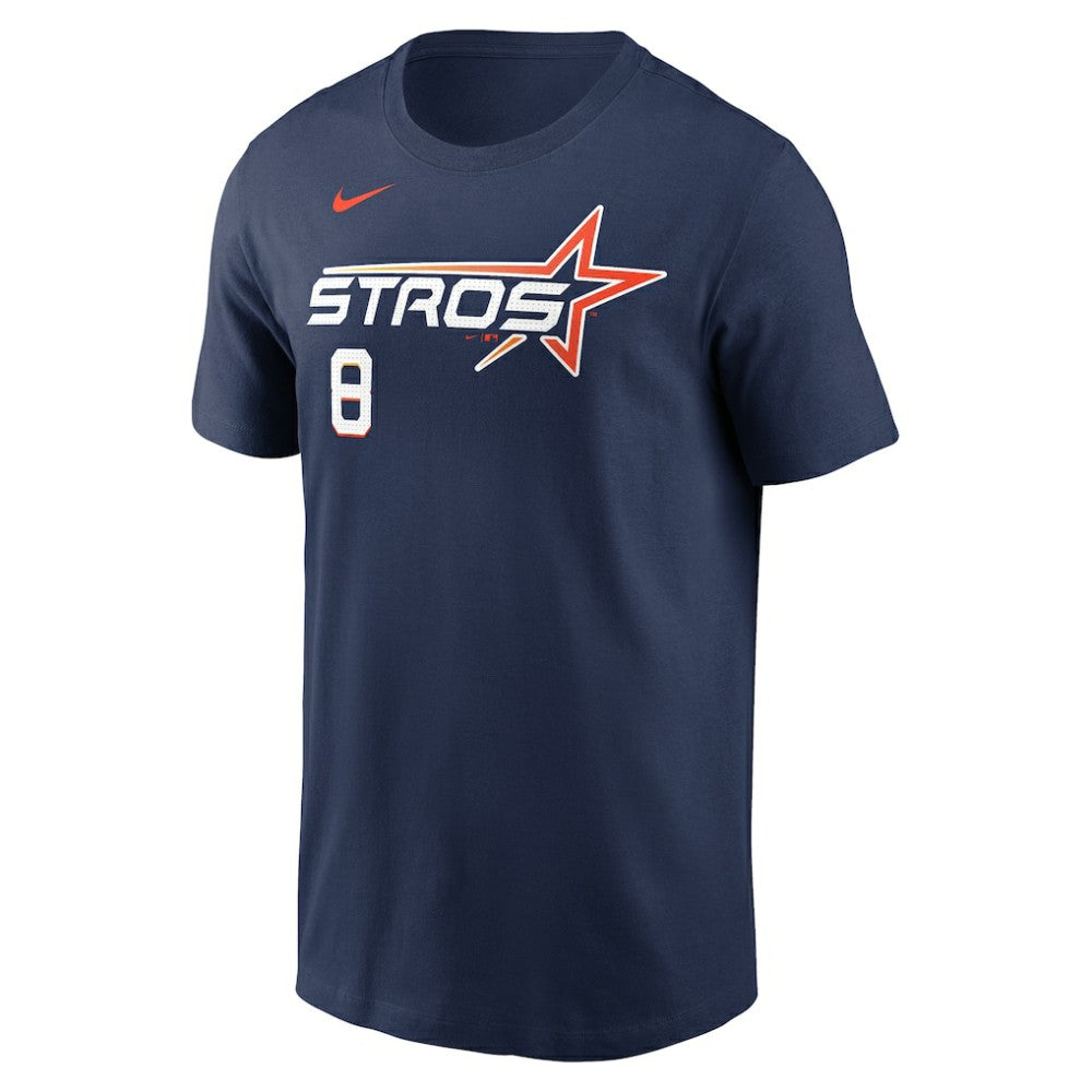 Christian Walker Houston Astros Nike 2025 City Connect Fuse Name & Number T-Shirt - Navy T-shirts