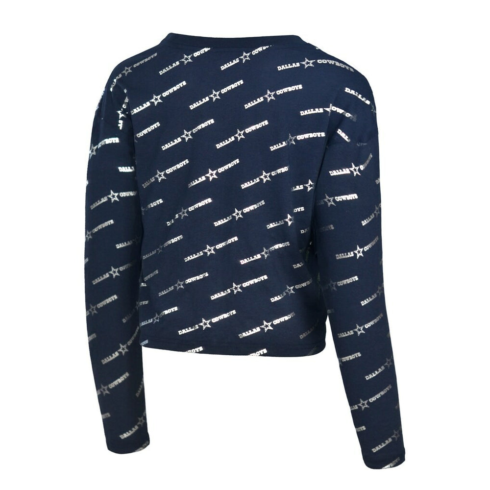 Dallas Cowboys Lauren James Foil Long Sleeve T-Shirt - Navy T-shirts