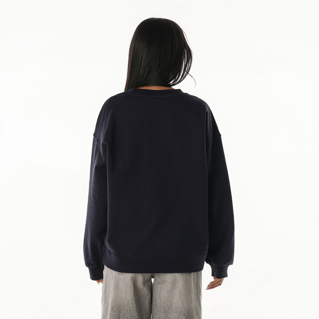 Dallas Cowboys The Wild Collective Women's Rock Crystal Oversized Crewneck Sweatshirt - Navy Sweatshirts