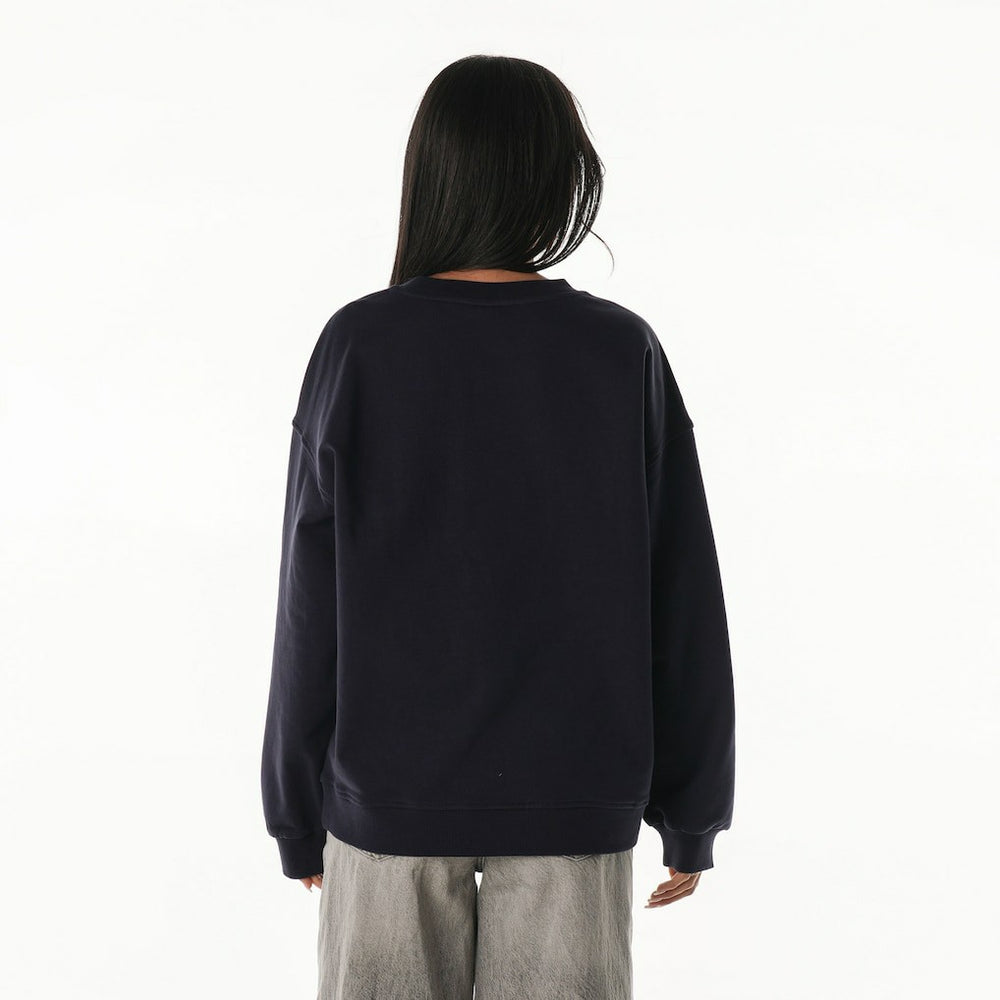 Dallas Cowboys The Wild Collective Women's Rock Crystal Oversized Crewneck Sweatshirt - Navy Sweatshirts