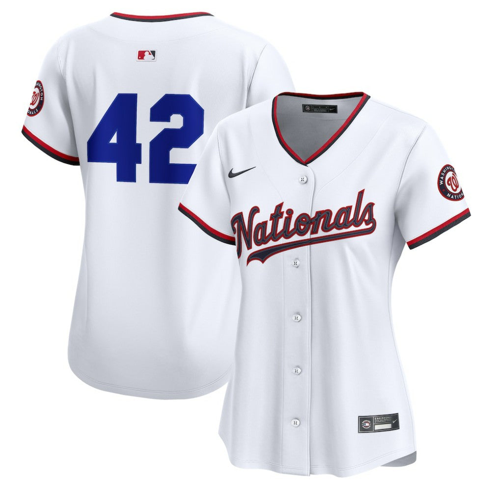 Washington Nationals Nike Home 2025 Jackie Robinson Day Limited Jersey - White Jerseys