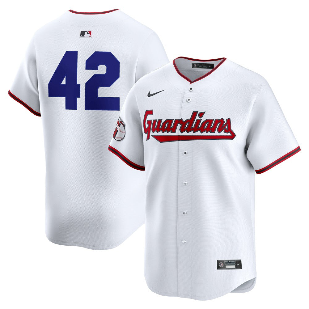 Cleveland Guardians Nike Home 2025 Jackie Robinson Day Limited Jersey - White Jerseys