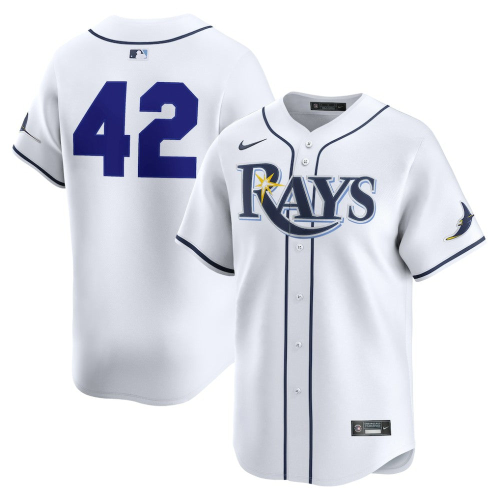 Tampa Bay Rays Nike Home 2025 Jackie Robinson Day Limited Jersey - White Jerseys