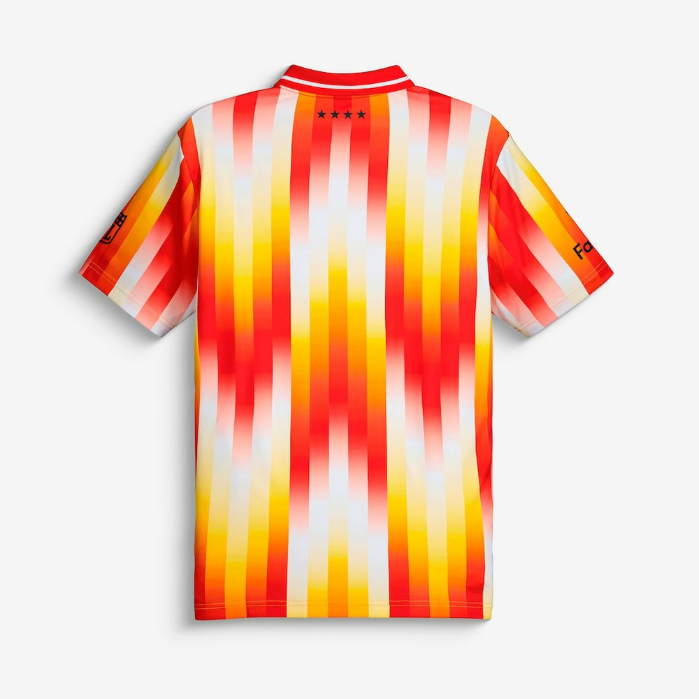 Kansas City Chiefs NFL Football x Football Collared Fan Top - Red Tops