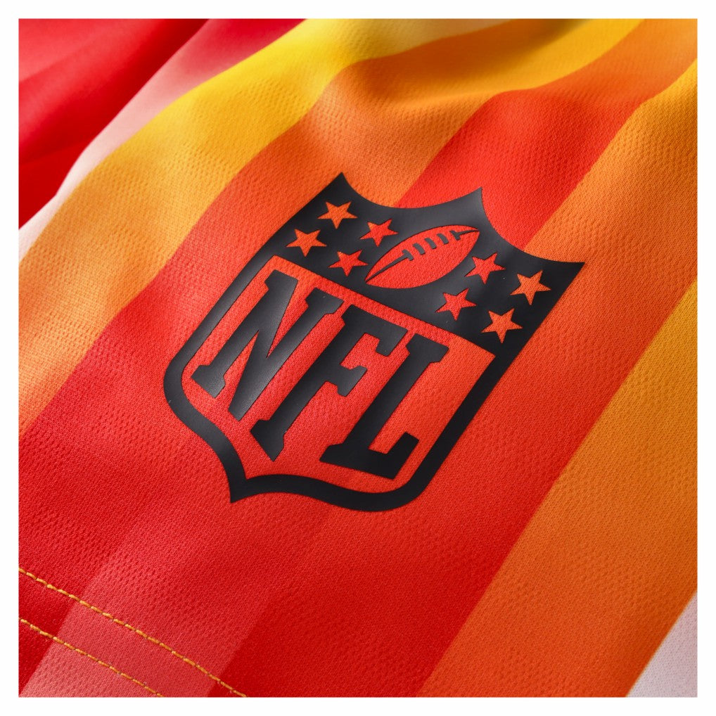 Kansas City Chiefs NFL Football x Football Collared Fan Top - Red Tops