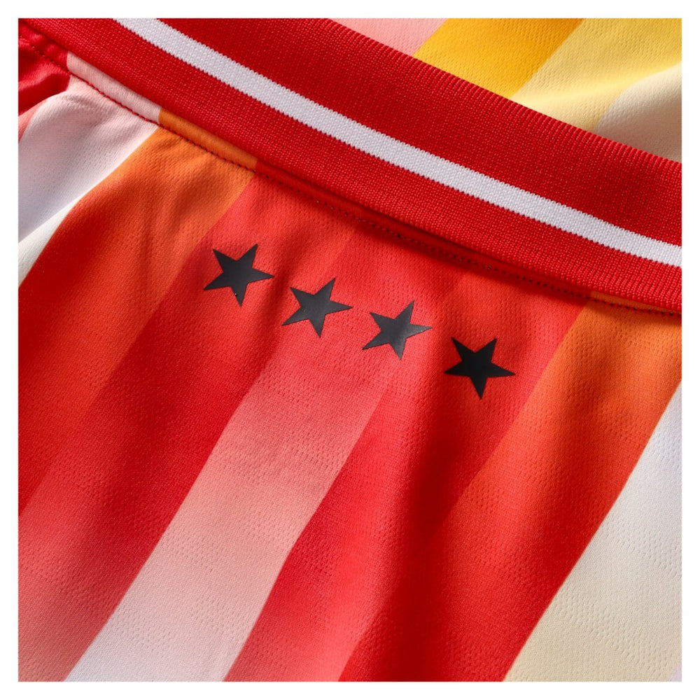 Kansas City Chiefs NFL Football x Football Collared Fan Top - Red Tops