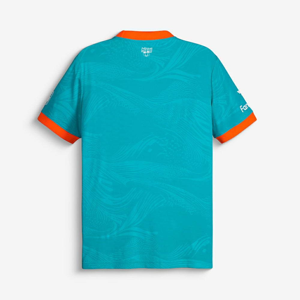 Miami Dolphins NFL Football x Football Fan Top - Aqua Tops