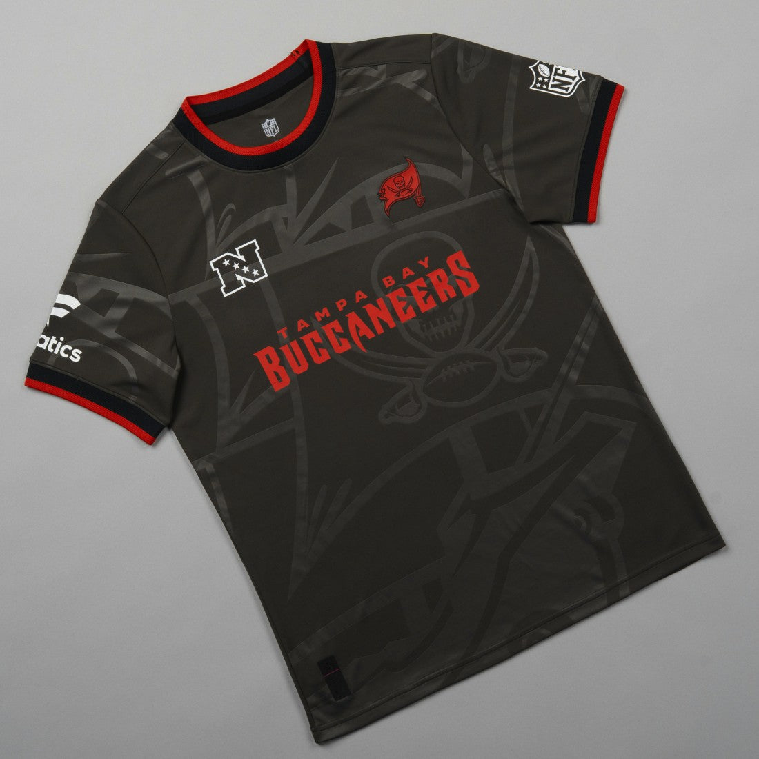 Tampa Bay Buccaneers NFL Football x Football Fan Top - Pewter Tops