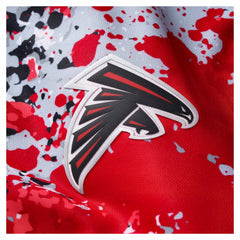 Atlanta Falcons NFL Football x Football Collared Fan Top - Black Tops
