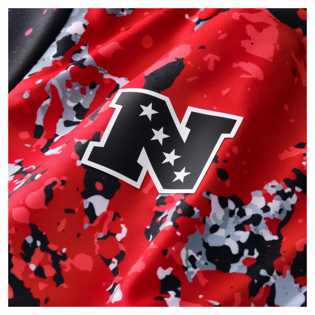 Atlanta Falcons NFL Football x Football Collared Fan Top - Black Tops