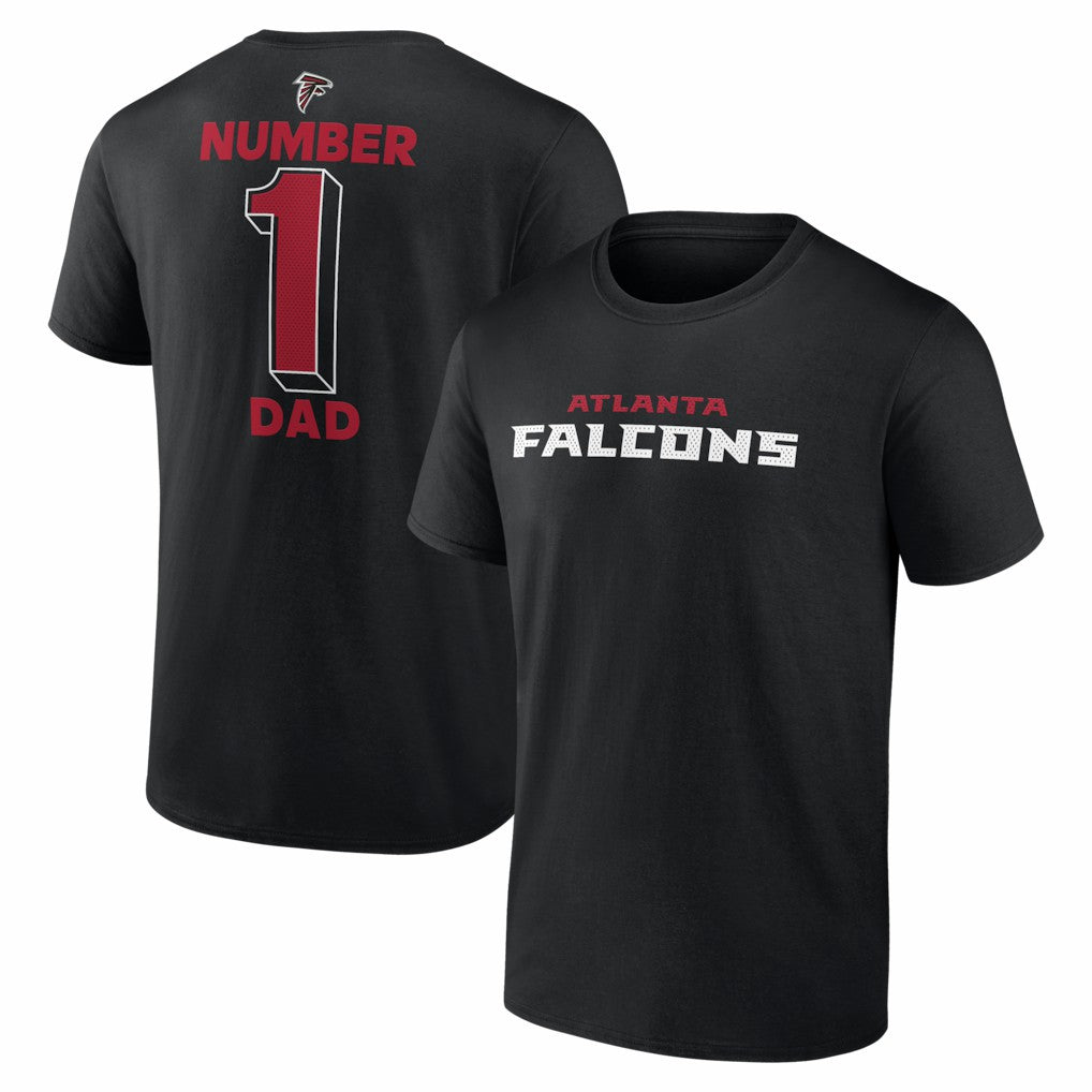 Atlanta Falcons #1 Dad Jersey T-Shirt - Black T-shirts