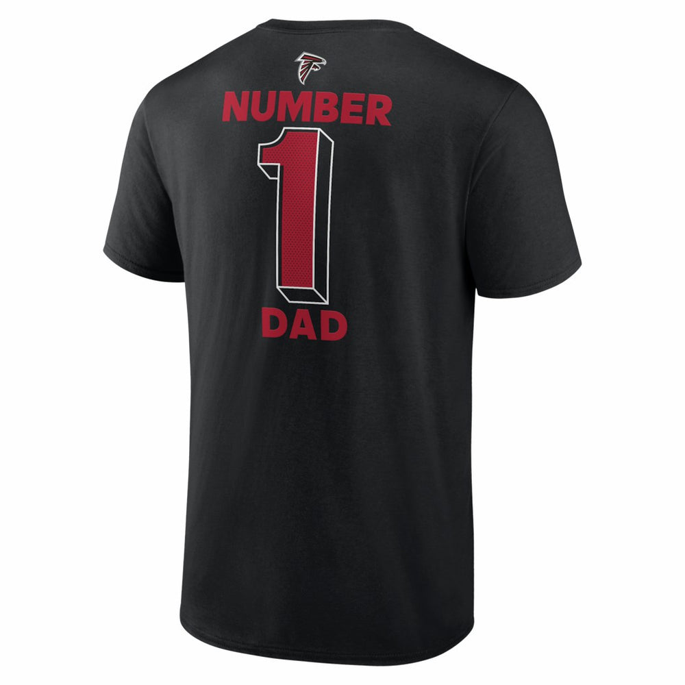 Atlanta Falcons #1 Dad Jersey T-Shirt - Black T-shirts