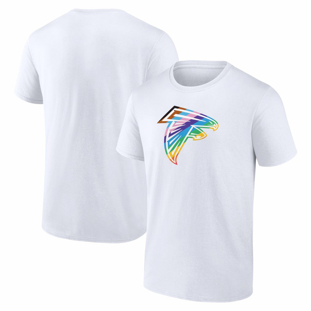 Atlanta Falcons Logo Pride T-Shirt - White T-shirts