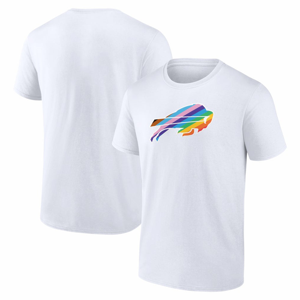 Buffalo Bills Logo Pride T-Shirt - White T-shirts