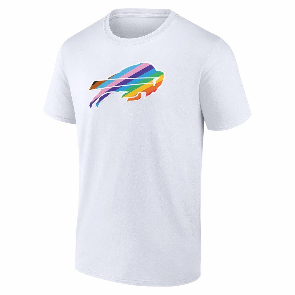 Buffalo Bills Logo Pride T-Shirt - White T-shirts