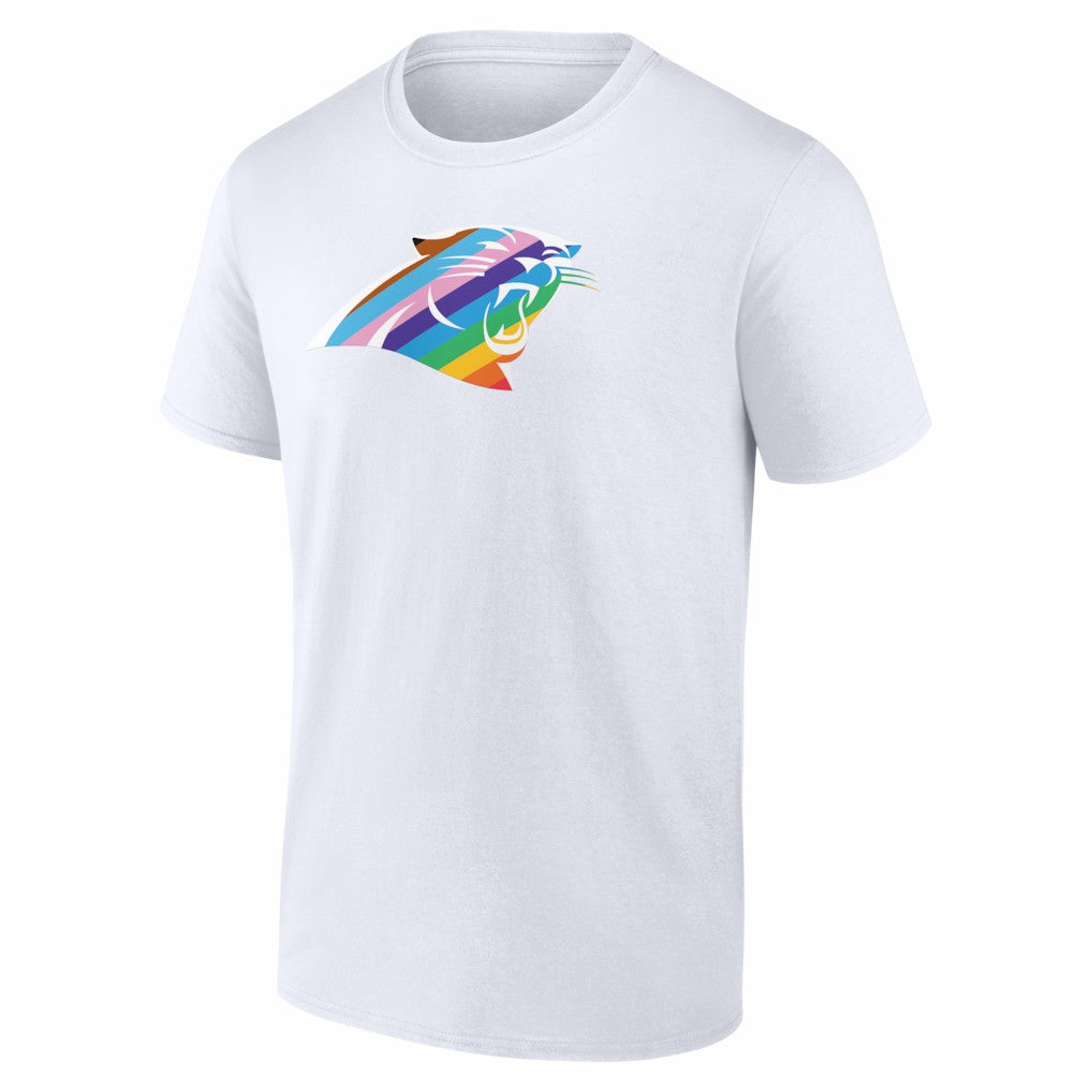 Carolina Panthers Logo Pride T-Shirt - White T-shirts