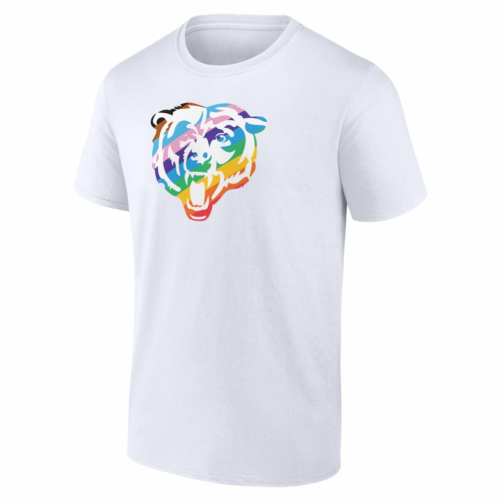 Chicago Bears Logo Pride T-Shirt - White T-shirts