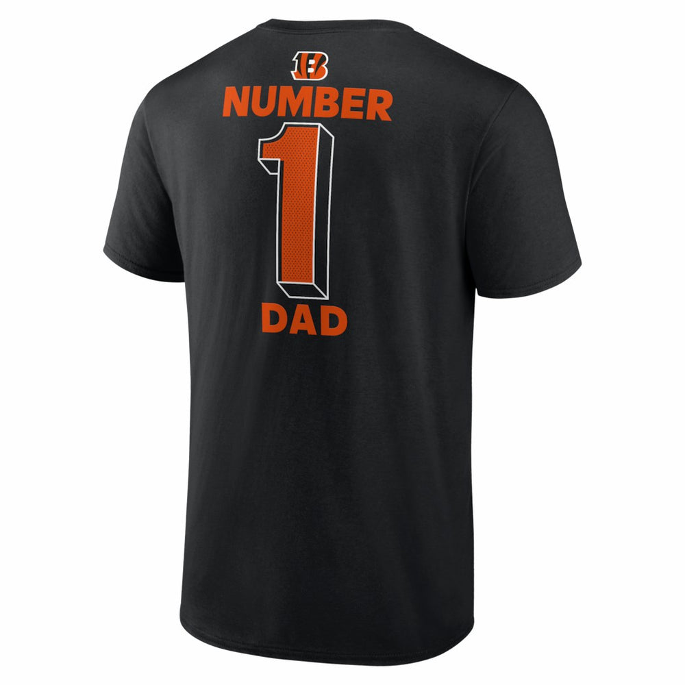 Cincinnati Bengals #1 Dad Jersey T-Shirt - Black T-shirts