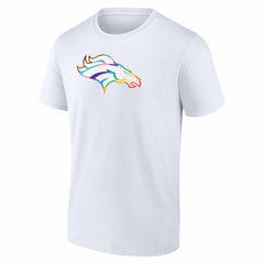 Denver Broncos Logo Pride T-Shirt - White T-shirts