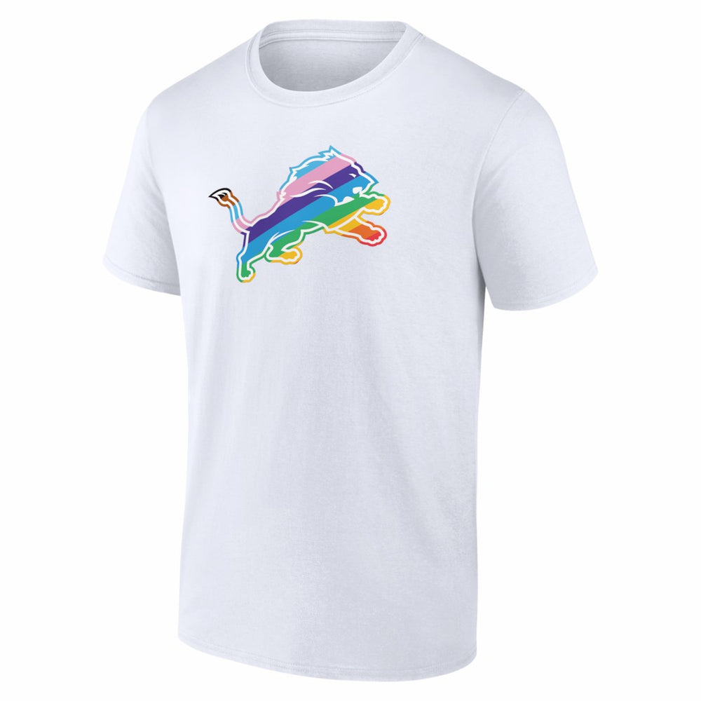 Detroit Lions Logo Pride T-Shirt - White T-shirts