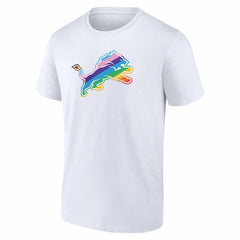 Detroit Lions Logo Pride T-Shirt - White T-shirts