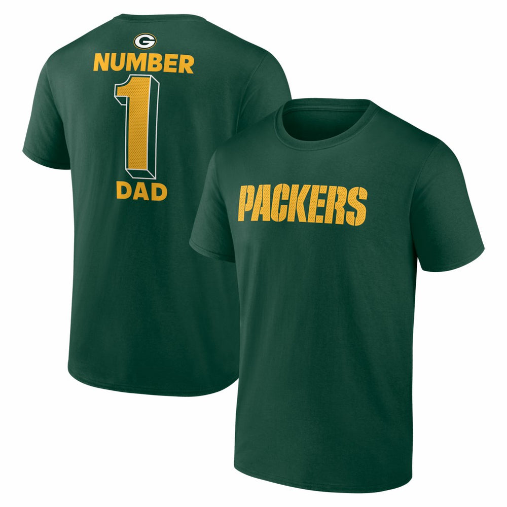 Green Bay Packers #1 Dad Jersey T-Shirt - Green T-shirts