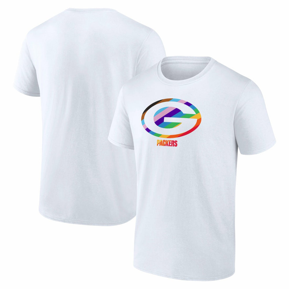 Green Bay Packers Logo Pride T-Shirt - White T-shirts