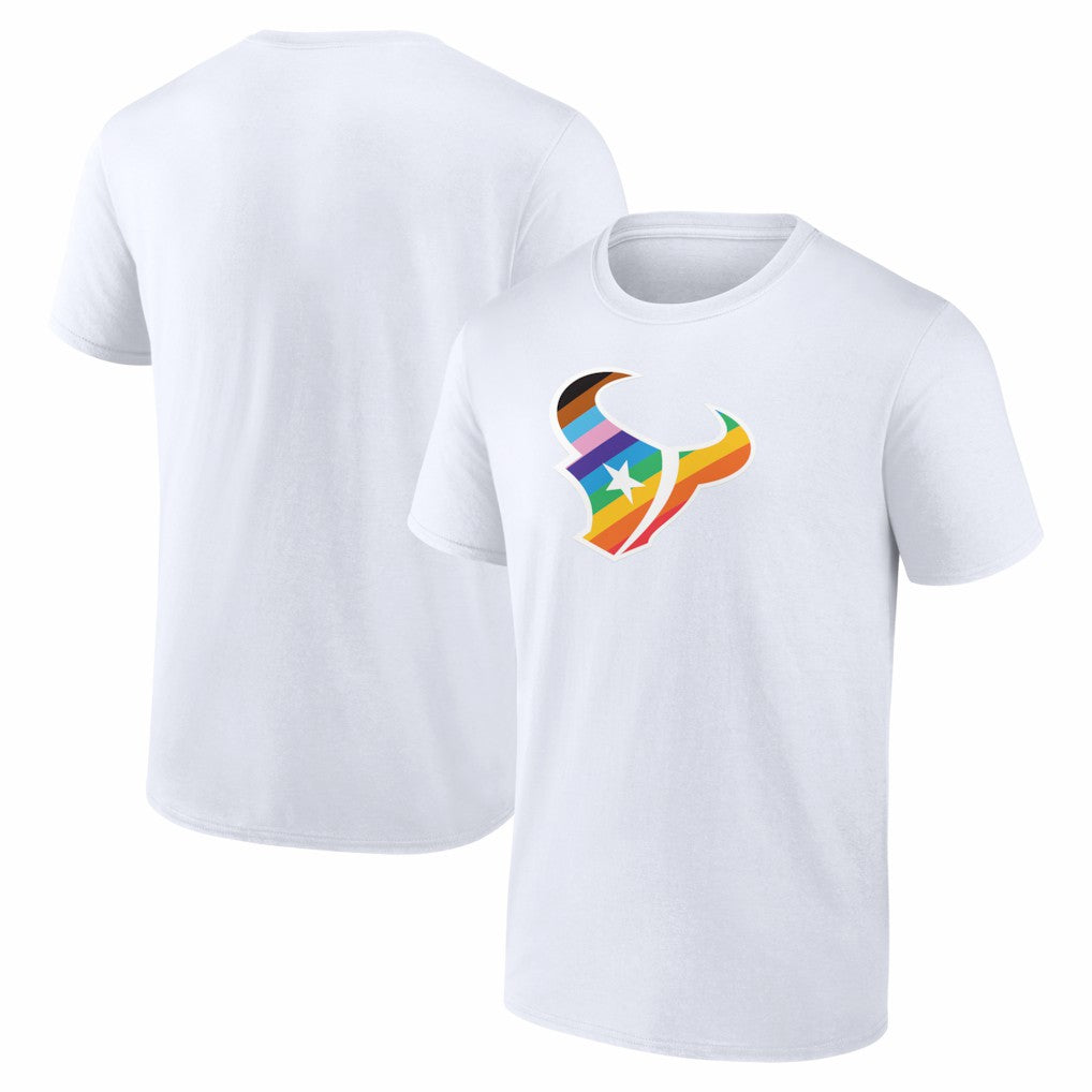 Houston Texans Logo Pride T-Shirt - White T-shirts