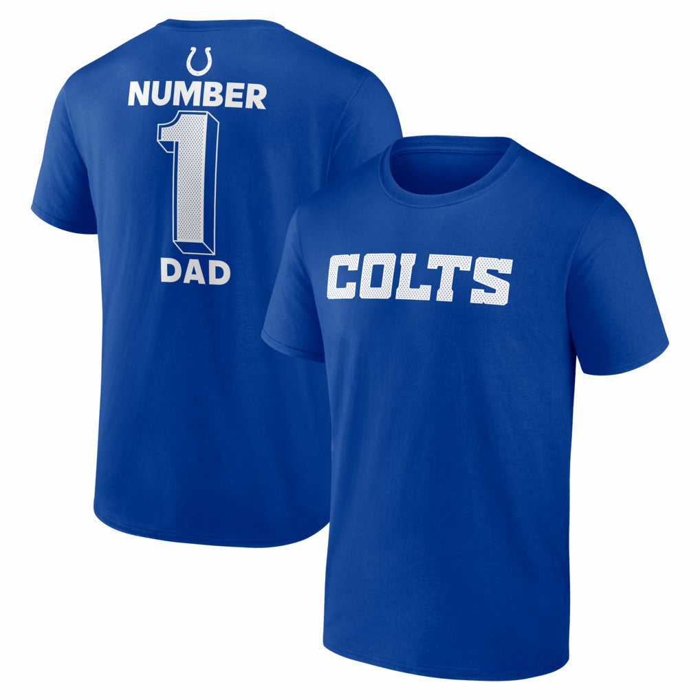 Indianapolis Colts #1 Dad Jersey T-Shirt - Royal T-shirts