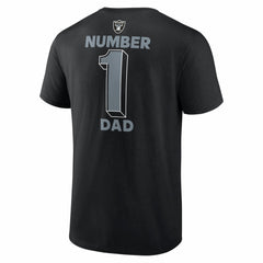 Las Vegas Raiders #1 Dad Jersey T-Shirt - Black T-shirts