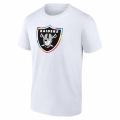 Las Vegas Raiders Logo Pride T-Shirt - White T-shirts