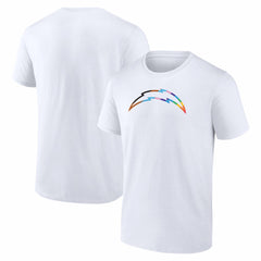 Los Angeles Chargers Logo Pride T-Shirt - White T-shirts