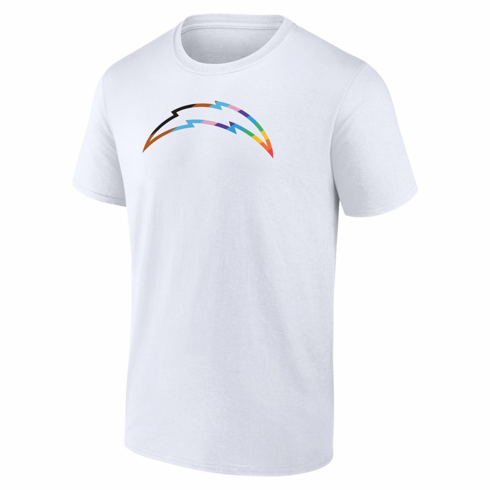 Los Angeles Chargers Logo Pride T-Shirt - White T-shirts