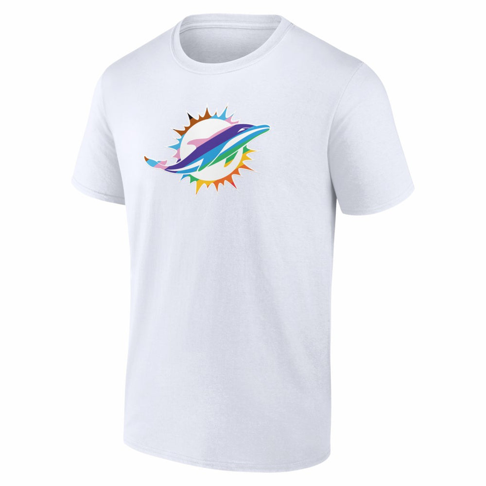 Miami Dolphins Logo Pride T-Shirt - White T-shirts