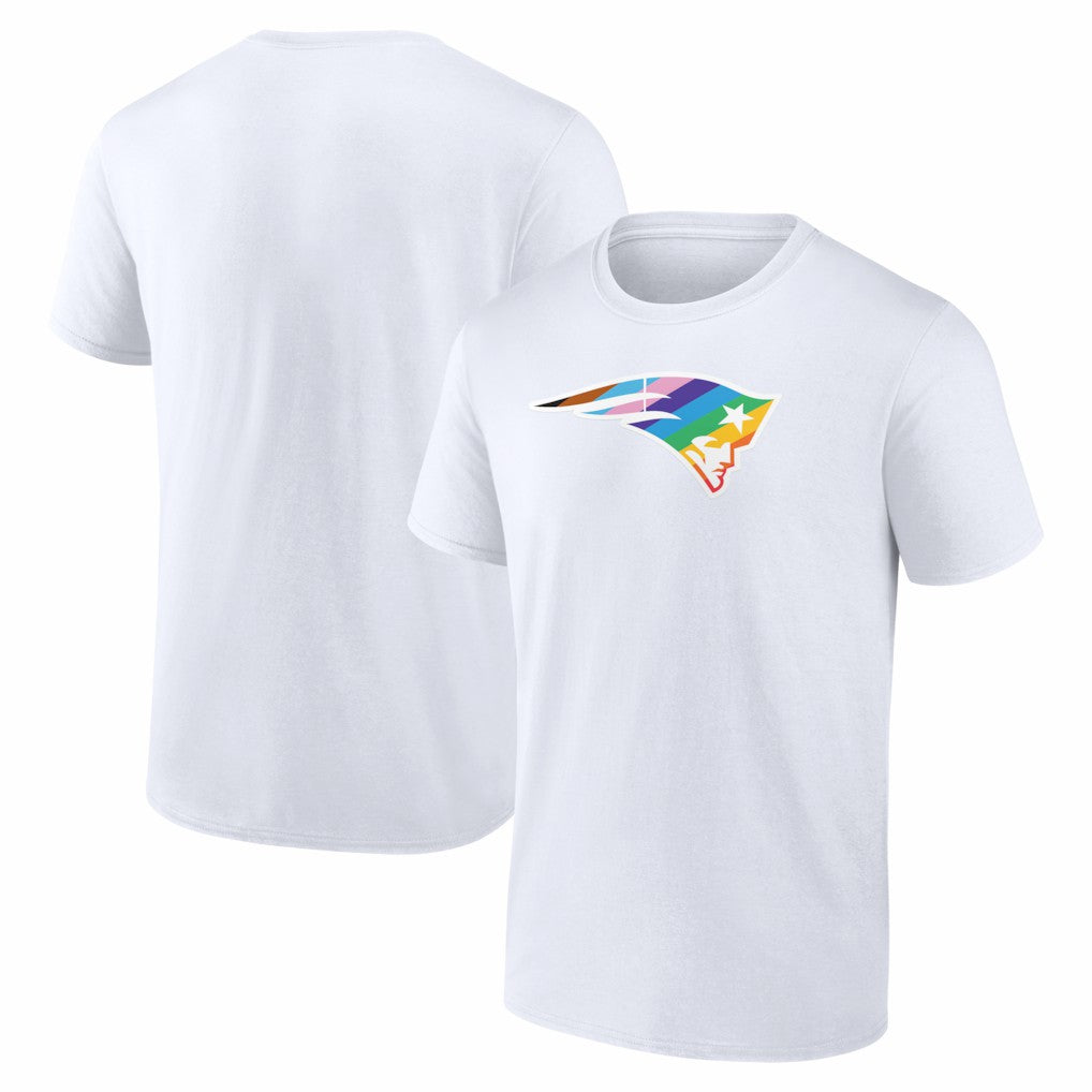 New England Patriots Logo Pride T-Shirt - White T-shirts
