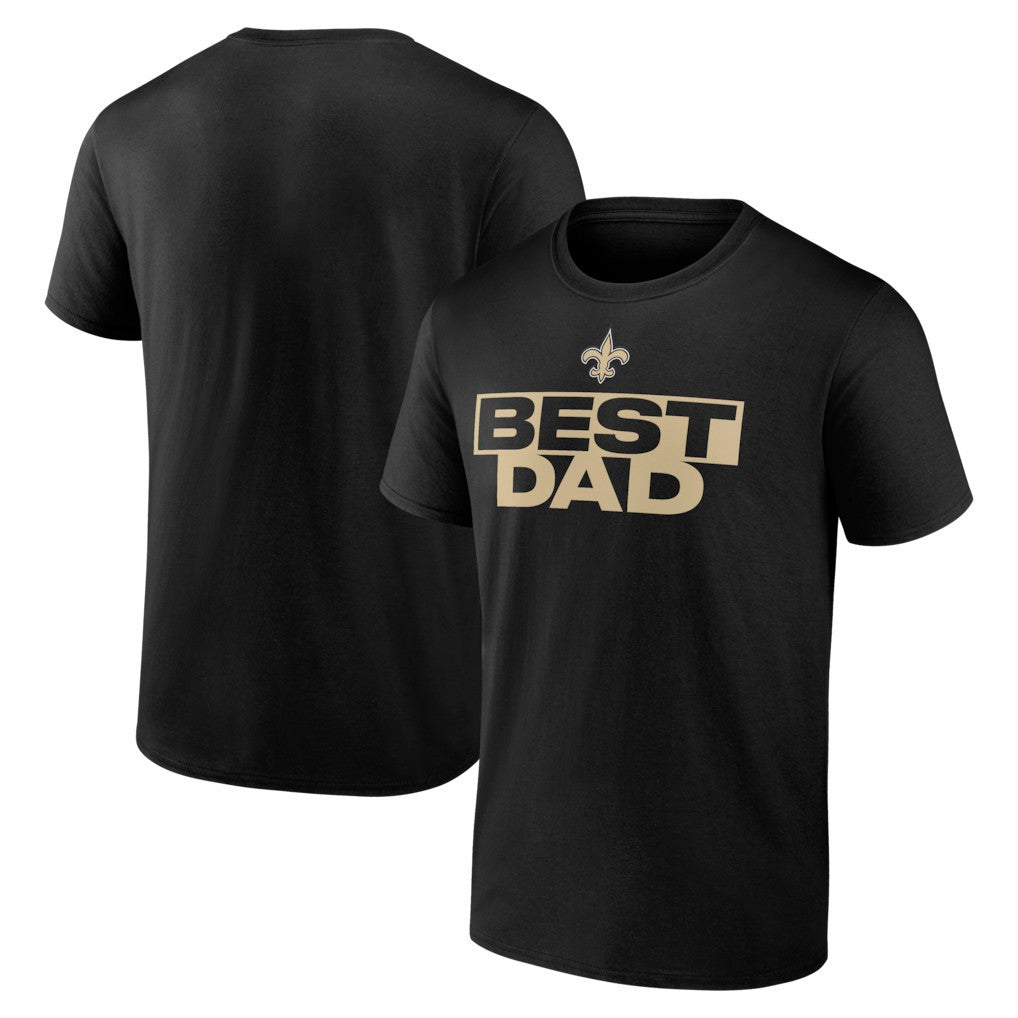 New Orleans Saints Greatest Dad T-Shirt - Black T-shirts