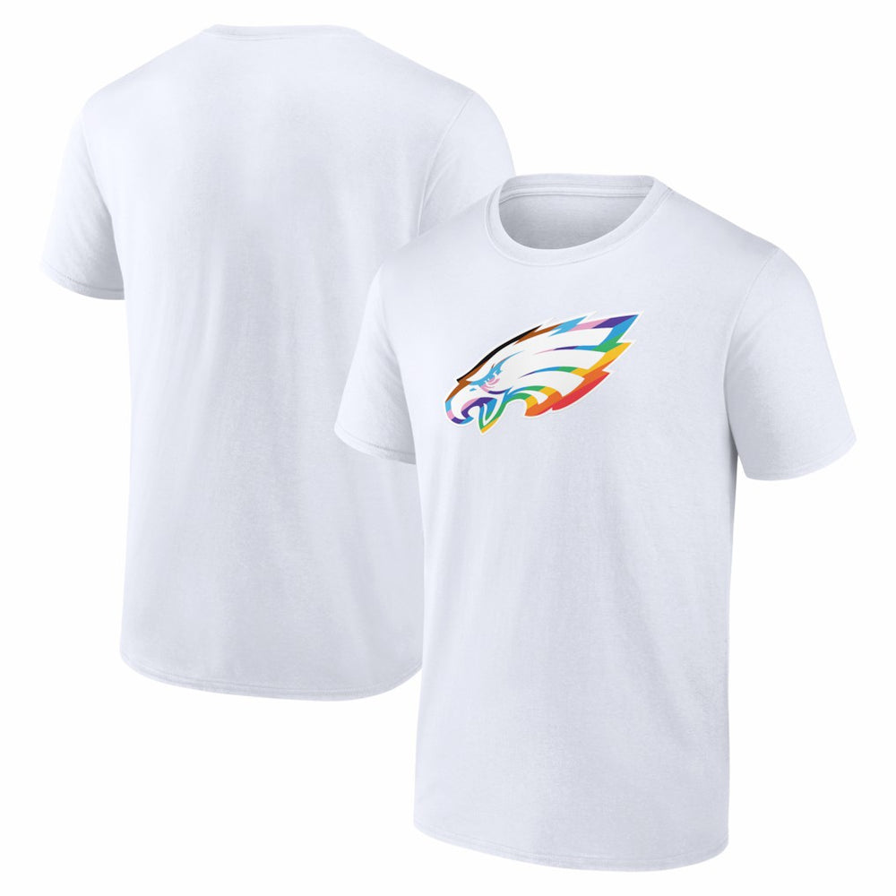 Philadelphia Eagles Logo Pride T-Shirt - White T-shirts
