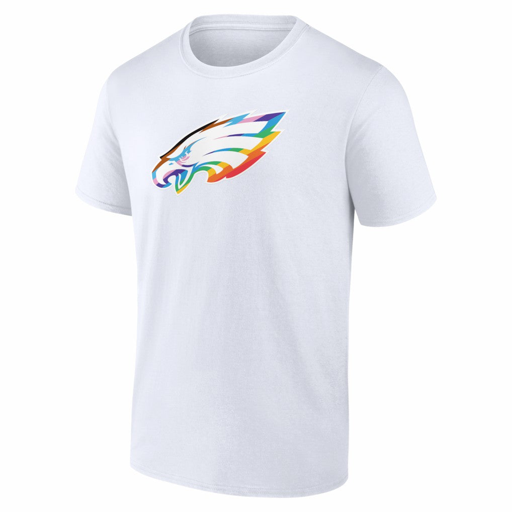 Philadelphia Eagles Logo Pride T-Shirt - White T-shirts
