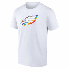 Philadelphia Eagles Logo Pride T-Shirt - White T-shirts