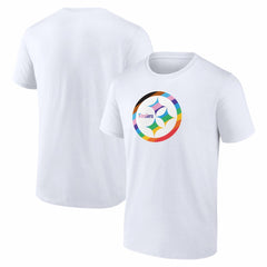 Pittsburgh Steelers Logo Pride T-Shirt - White T-shirts