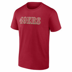 San Francisco 49ers #1 Dad Jersey T-Shirt - Scarlet T-shirts