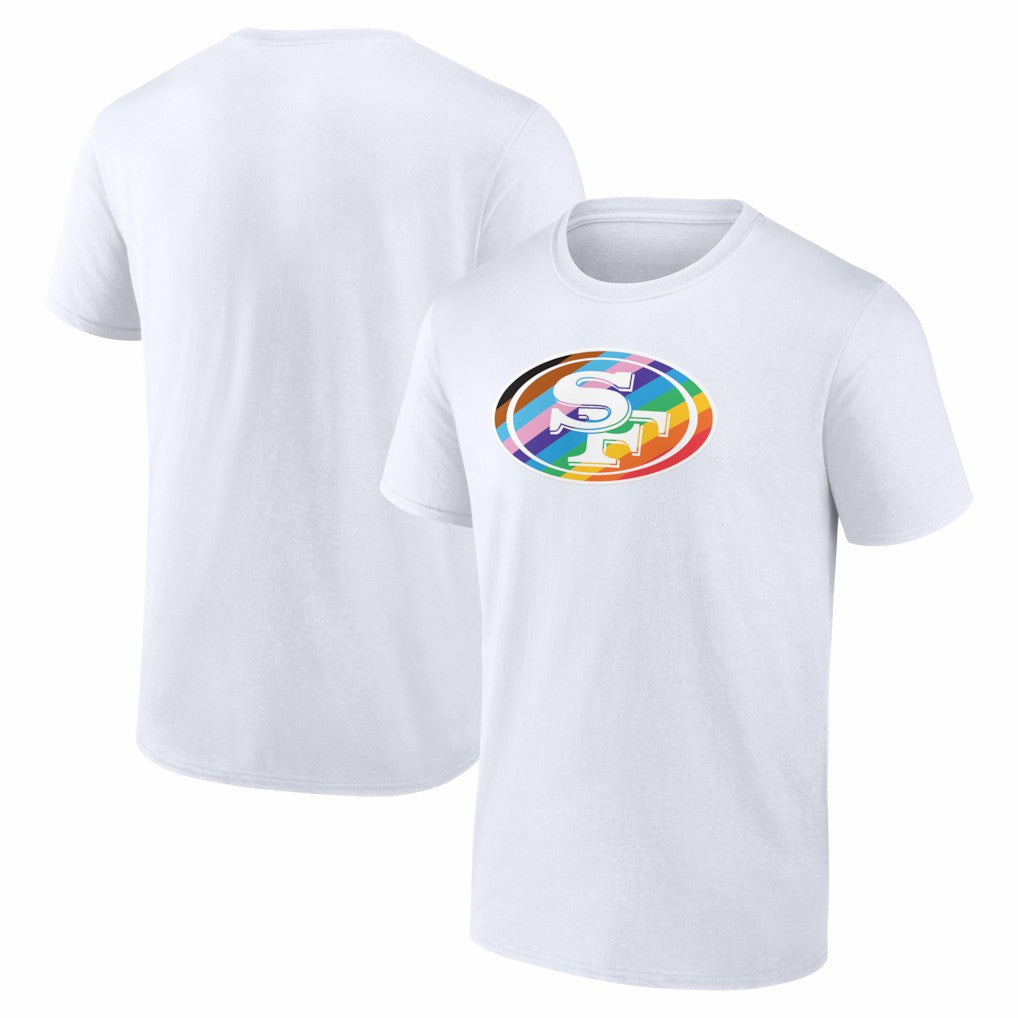 San Francisco 49ers Logo Pride T-Shirt - White T-shirts