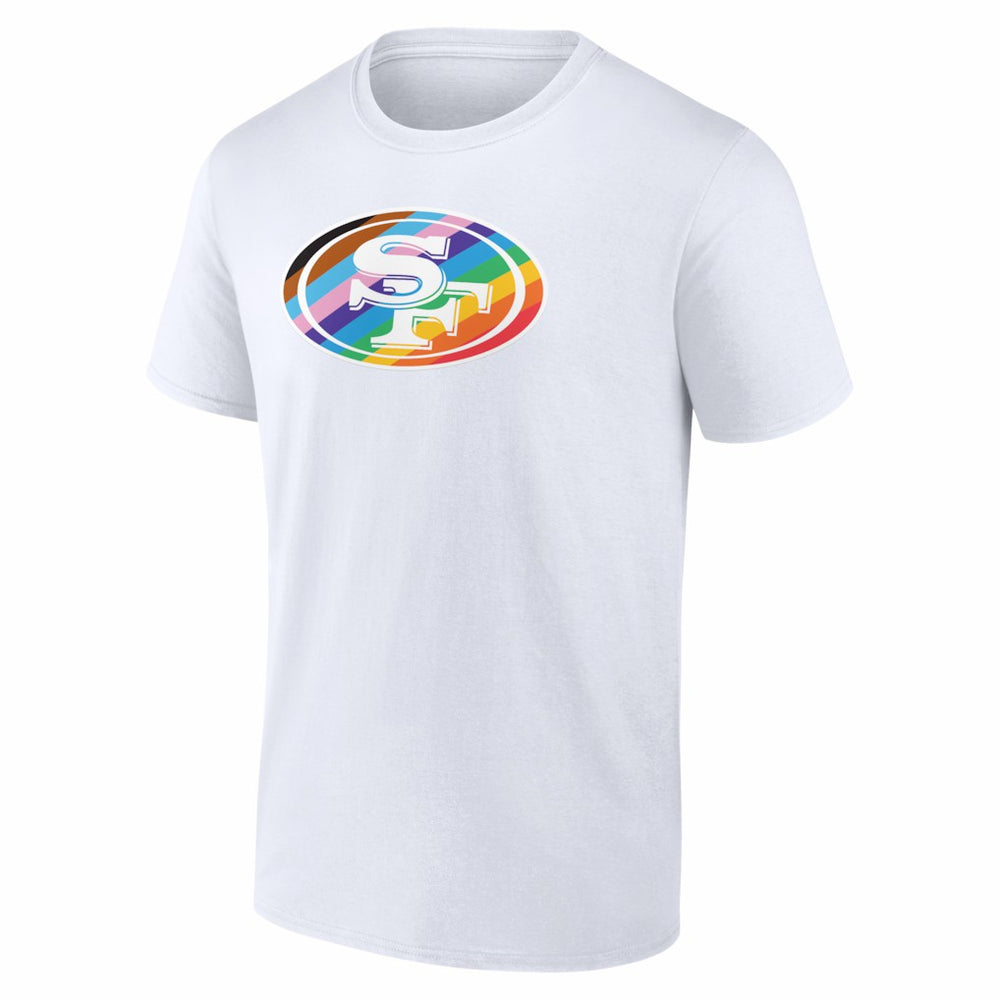 San Francisco 49ers Logo Pride T-Shirt - White T-shirts